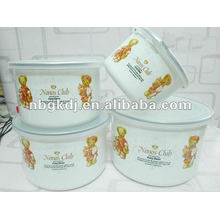 enamel bowl sets with PP lid